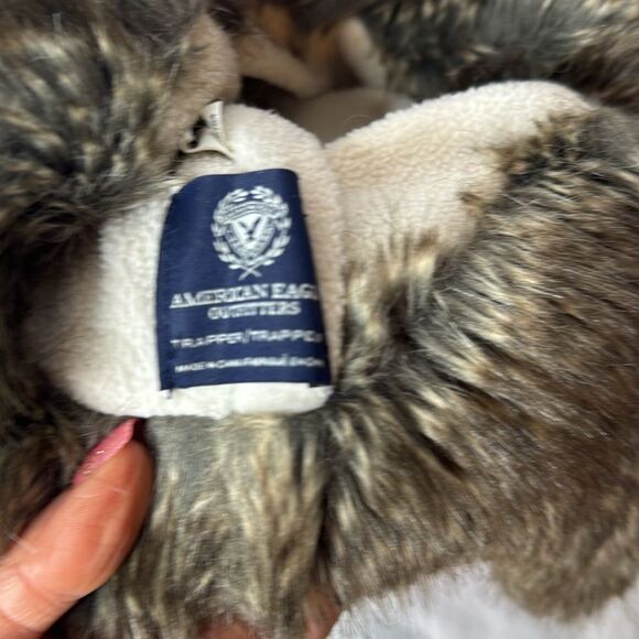 American Eagle Outfitters Alpaca Knit Faux Fur Lined Trapper Hat. - Picture 7 of 8